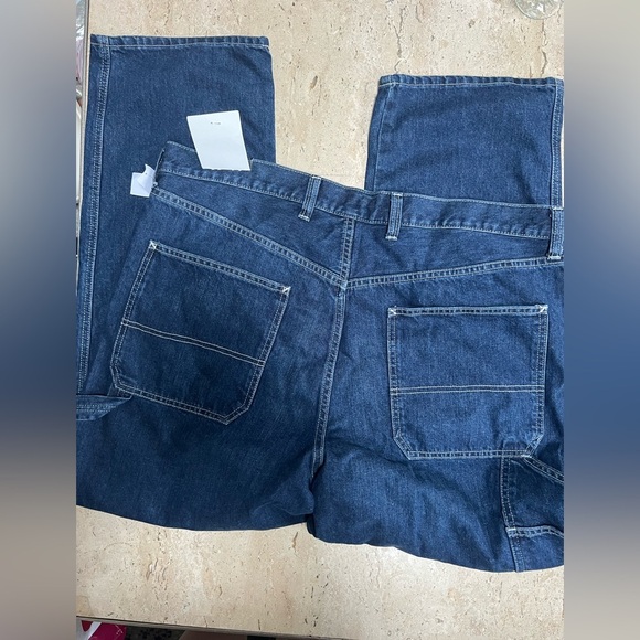 New Gap Denim Original Straight Carpenter Pant Relaxed Fit Blue Jeans Mens 40x32 - Picture 7 of 8